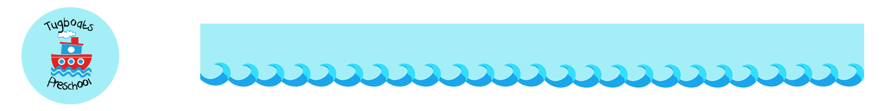 The site's header with waves